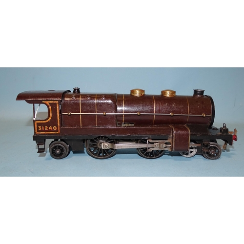 227 - Hornby O gauge, a pre-war c/w 4-4-2 