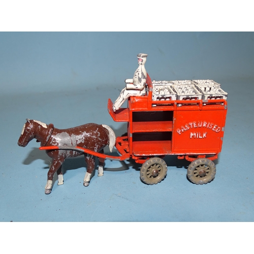 306 - Lesney Toys, an early large-scale horse-drawn milk float 