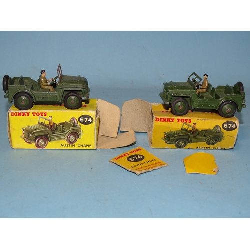 312 - Dinky, 660 Tank Transporter, (boxed), 651 Centurion Tank, (no box), 697 25-pounder Field Gun Set, (b... 