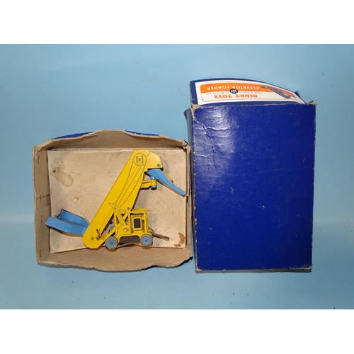 322 - Dinky Toys: 964 Elevator Loader, (boxed, box a/f) and a quantity of unboxed play-worn vehicles,... 