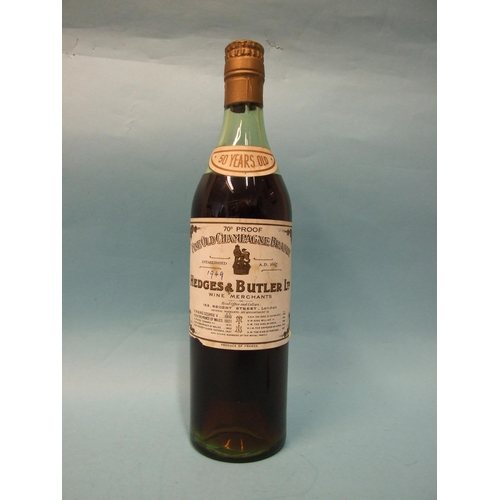 587 - Hedges & Butler, Fine Old Champagne Brandy, 