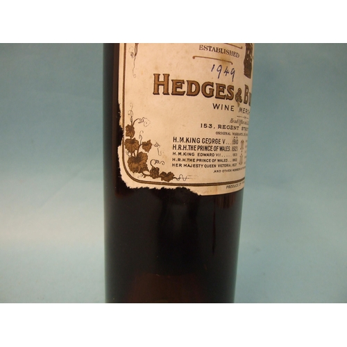 587 - Hedges & Butler, Fine Old Champagne Brandy, 