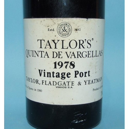 591 - Taylors Quinta De Vargellas 1978 vintage Port, 21%, 75cl, one bottle.