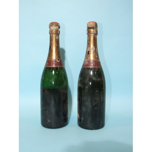 597 - Krug Champagne 1962 Extra Sec, level good, (foil and label damaged), and another, level 50%, (2).... 