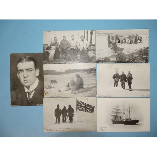 87 - Antarctic Interest, Ernest Shackleton, seven postcards of the British Antarctic Expedition 1907-1909... 