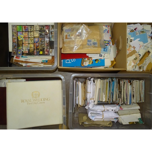 72 - A large accumulation of stamps, covers and postcards.