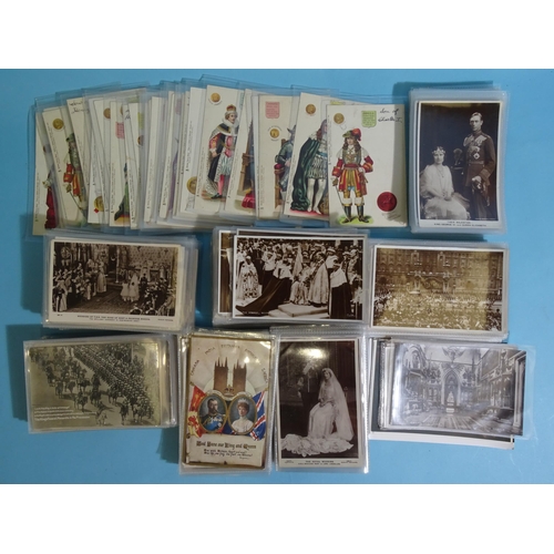 93 - Approximately 250 postcards on royalty, including Raphael Tuck's 