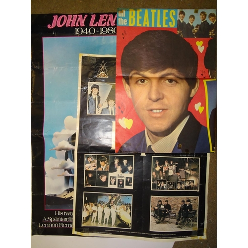 538 - A collection of Beatles memorabilia, including an official fan club enrolment letter, a 1968 sixth C... 