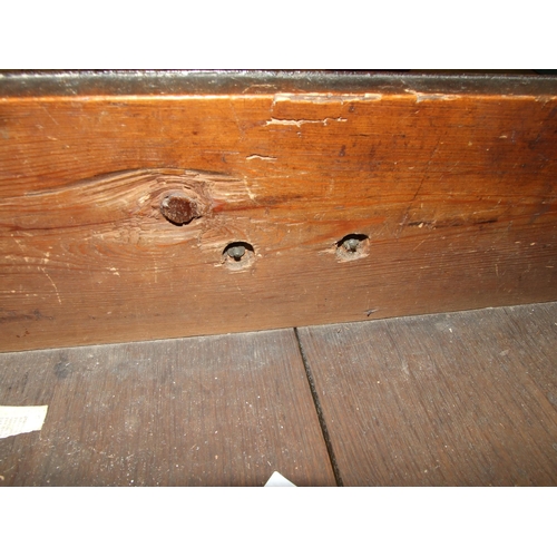 110 - An antique walnut feather-banded lowboy, the rectangular quarter-veneered top with moulded edge, abo... 