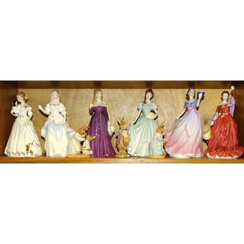 88 - A collection of six Royal Doulton figurines: 'Fond Farewell' HN3815, 'Take Me Home' HN3662, 'Sweet P... 