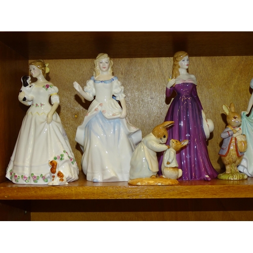 88 - A collection of six Royal Doulton figurines: 'Fond Farewell' HN3815, 'Take Me Home' HN3662, 'Sweet P... 