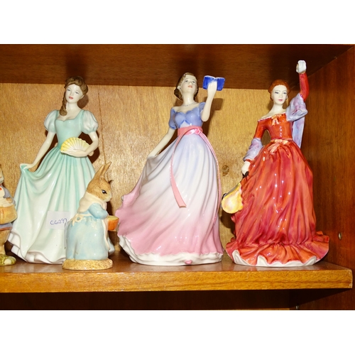 88 - A collection of six Royal Doulton figurines: 'Fond Farewell' HN3815, 'Take Me Home' HN3662, 'Sweet P... 