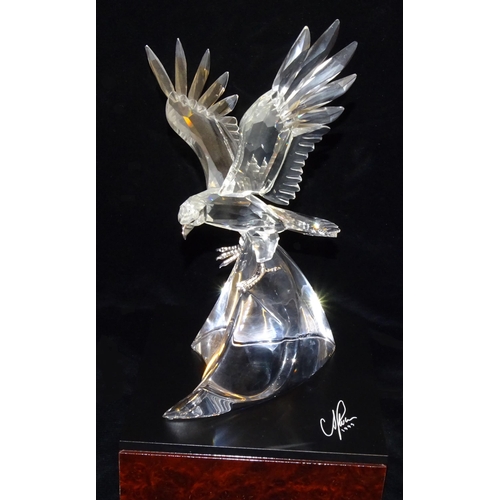 93 - A cased limited-edition Swarovski Silver Crystal Collection sculpture 'The Eagle', no.3438/1000, wit... 