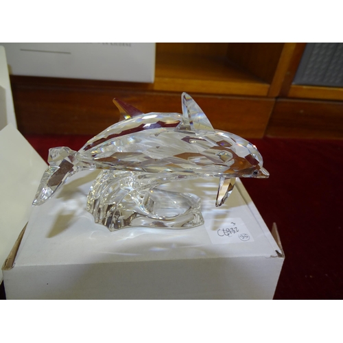 97 - Swarovski, Annual Edition 1989 'Amour - The Turtle Doves', with certificate of authenticity, (boxed,... 