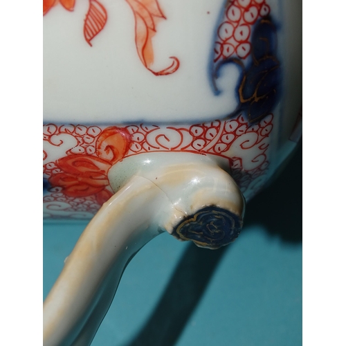 102 - Chinese 18th century, an Imari baluster tankard, 15cm high, (hairline crack to base of handle).... 