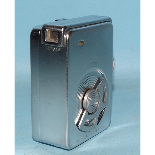 172 - A Bolsey 8 sub-miniature still/ciné camera, chrome, serial no.07016, with Navitar f1.8 10mm lens, (s... 