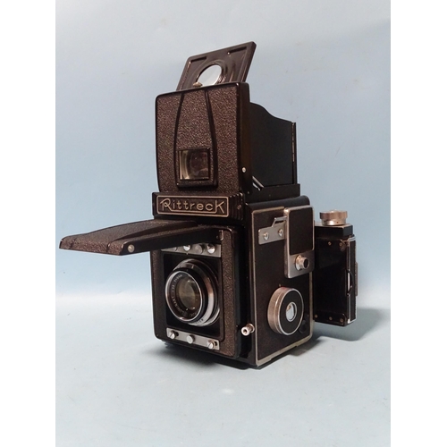 208 - A Musashino Rittreck 11.A medium format camera, serial no. 10167, with Musashino Koki Luminant f3.5 ... 