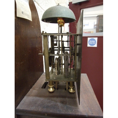 82 - Thomas Worsfold, Dorking, an 18th century 30-hour rope-driven, bell-striking longcase clock movement... 