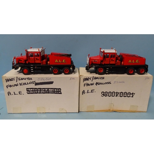 143 - Two ASAM models 1/48 scale C232 Faun Goliath 8x8 heavy tow vehicles for A.L.E. Stafford, with two Fa... 