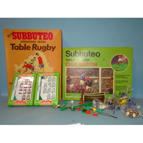 180 - A 1970's Subbuteo Club Edition Table Football, (boxed), two boxed teams: 574 Man Utd and 629 Tottenh... 