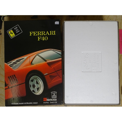 208 - Pocher for Rivarossi, K55 1-8 scale model kit Ferrari F40, (boxed, factory sealed).