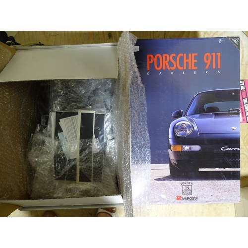 209 - Pocher for Rivarossi, No.46 1-8 scale model kit, Porsche 911 Carrera, silver painted version, (boxed... 