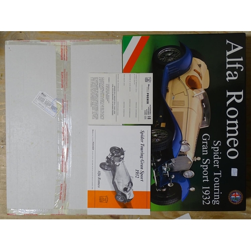 210 - Pocher for Rivarossi, K73 1-8 scale model kit Alfa Romeo Spider Touring Gran Sport 1932, (boxed, unc... 