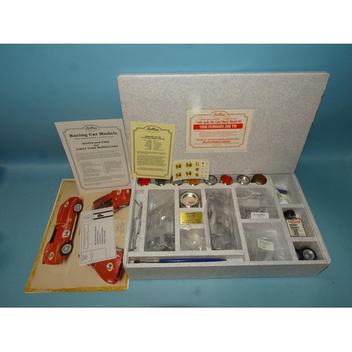 216 - Bellini Models, 1/20 scale model car kit, 1958 Ferrari 250TR, in original polystyrene tray and lid, ... 