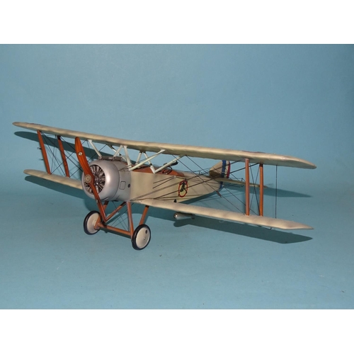 308 - A Thomas Gunn Mini Model of a Sopwith 1½ Strutter (Frog version) cream biplane, (boxed).... 