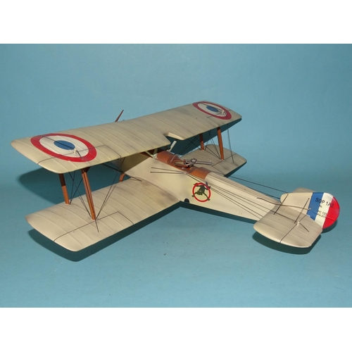 308 - A Thomas Gunn Mini Model of a Sopwith 1½ Strutter (Frog version) cream biplane, (boxed).... 