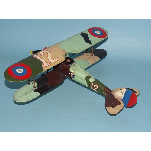 310 - A Thomas Gunn Mini Model of a Baby Nieuport, (Camouflage version) biplane, (boxed).