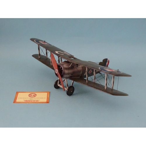 312 - A Thomas Gunn Mini Model of a Sopwith Snipe E8069 Thomas Charles Richmond Baker, one of a limited-ed... 