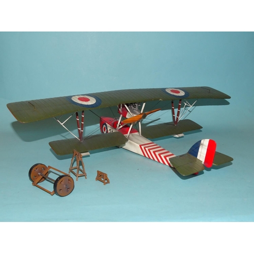 317 - A Thomas Gunn Mini Model of a Macchi 5 (American version) pusher biplane, (boxed).