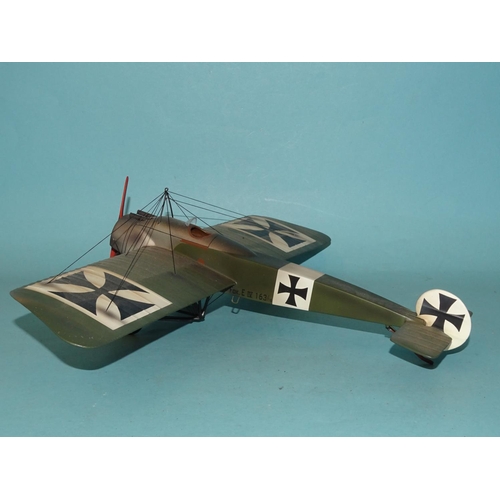 318 - A Thomas Gunn Mini Model of a Fokker E IV plane, (boxed, box water-damaged).