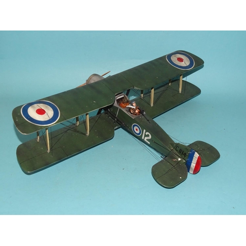 320 - A Thomas Gunn Mini Model of an F2B biplane, (boxed).