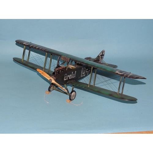 328 - A Thomas Gunn Mini Model of a WWI DFW (Gretel) biplane, (boxed).