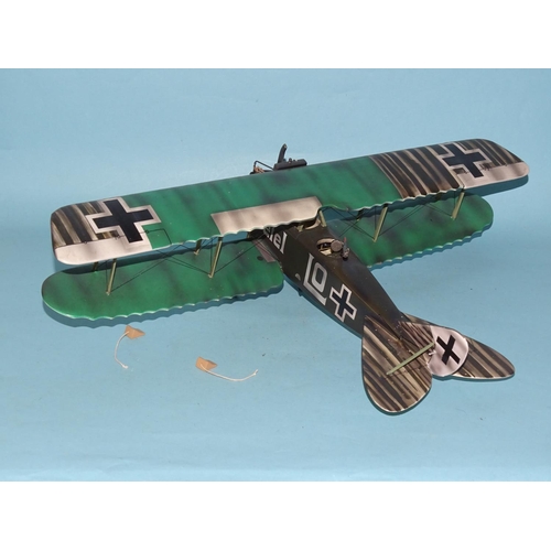 328 - A Thomas Gunn Mini Model of a WWI DFW (Gretel) biplane, (boxed).