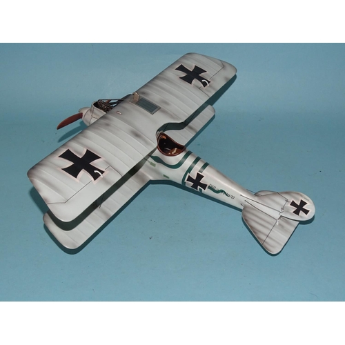 330 - A Thomas Gunn Mini Model of a WWI PFALS III-a, no.4229/17 (snake version) biplane, (boxed).... 