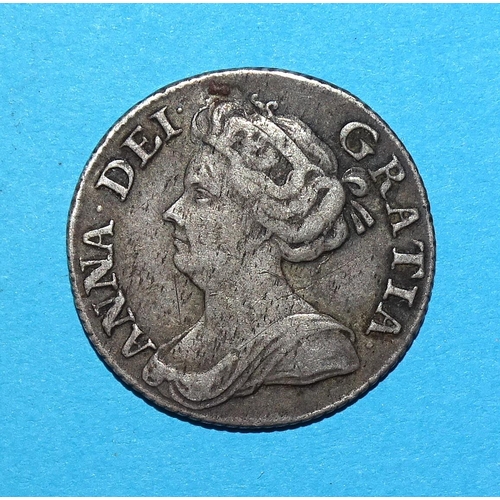 432 - A Queen Anne (1702-1714) 1711 sixpence.