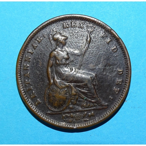 439 - A George IV (1820-1830) 1827 penny.