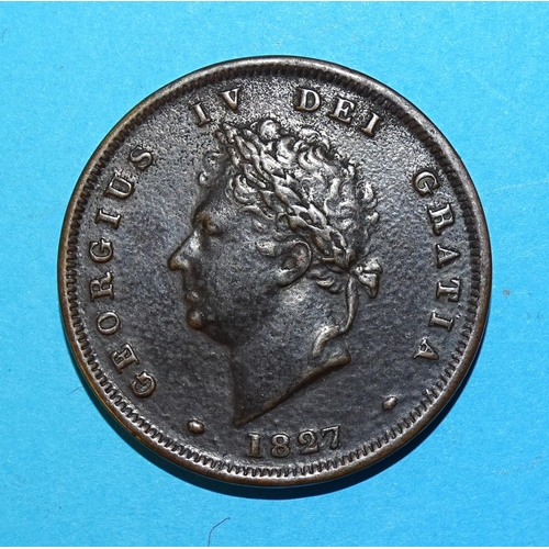 439 - A George IV (1820-1830) 1827 penny.