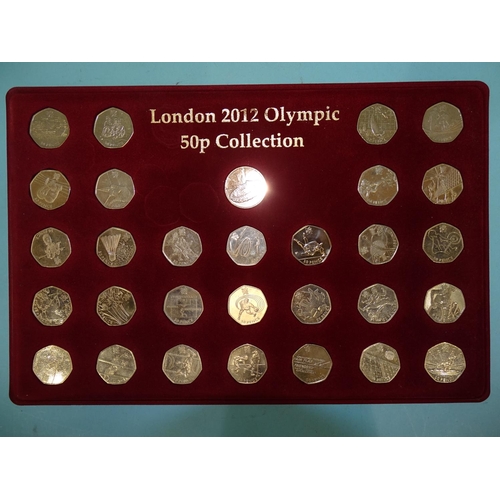 431 - Royal Mint, 'London 2012 Olympic 50-pence Collection', a set of twenty-nine sports 50-pence pieces w... 