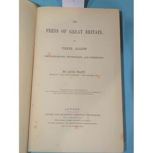 4 - Pratt (Anne), The Ferns of Great Britain and Their Allies, hd col plts, cl (spine a/f) ge, 8vo, nd; ... 