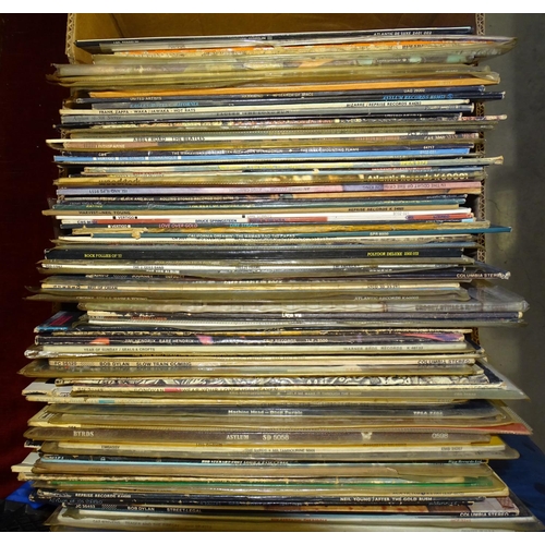 535 - A collection of approximately 96 LP records, including Crosby, Stills & Nash, & Young, Hawkw... 