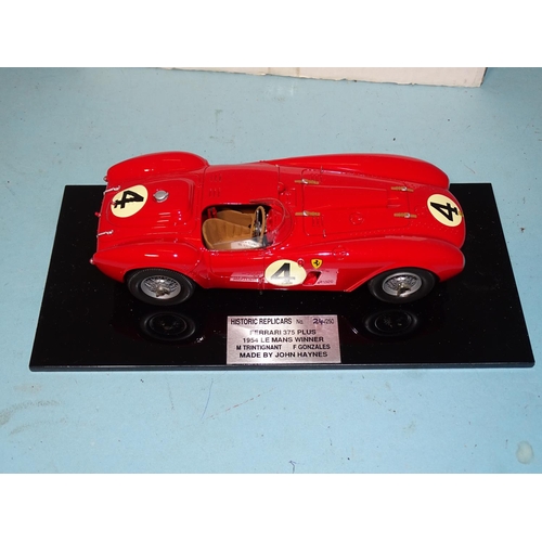 95 - Historic Replicars, no.24 of limited-edition of 250, Ferrari 375 Plus 1954 Le Mans Winner, (boxed).... 