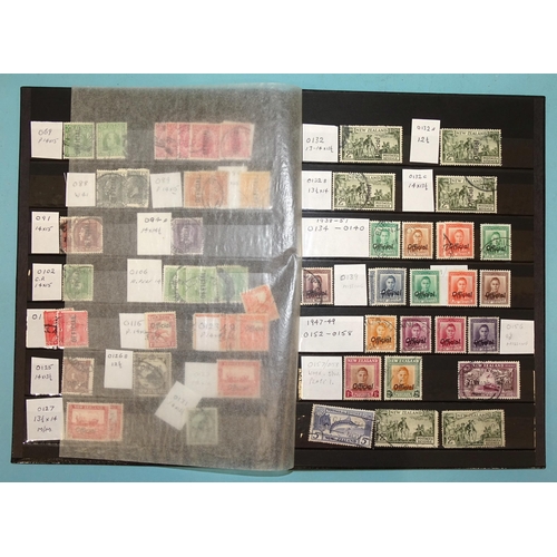 29 - An accumulation of stamps in ten stock books and loose, including New Zealand.