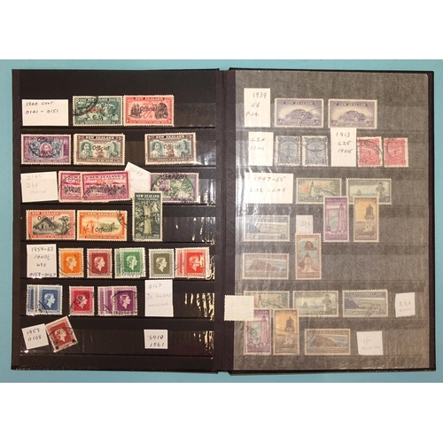 29 - An accumulation of stamps in ten stock books and loose, including New Zealand.