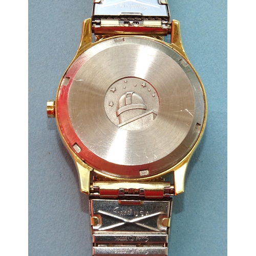 139 - Omega, a Constellation Chronometer Electronic F300Hz wrist watch, the gilt dial with baton numerals ... 