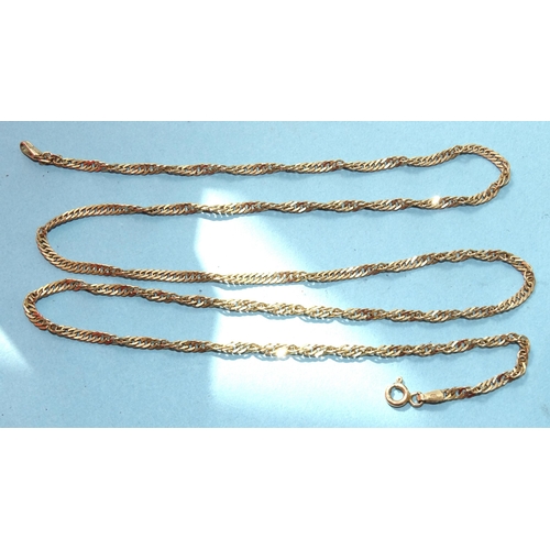 267 - A 9ct gold neck chain, 60cm, 5.9g.