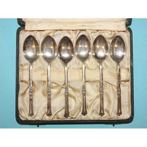 481 - A set of six Liberty & Co. teaspoons in case, Birmingham 1929, ___2.3oz (73g).